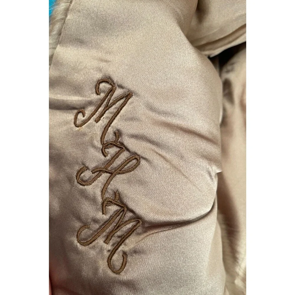Vintage 50s Mink Stole Wrap 1950s Retro Light Brown Glam Old Hollywood Wedding